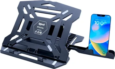 Produktbild von Laptopständer ergonomisch, faltbar, bis 43,2 cm, mit Telefonhalter für Büro