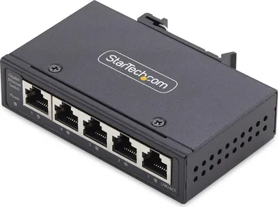 Obrázok produktu pre StarTech.com I51G-ETHERNET-SWITCH, Nespravované, Gigabit Ethernet (10/100/1000), Plne duplexný režim, Montovateľné na stenu