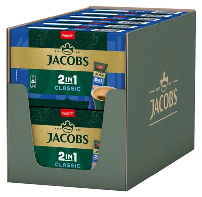 Obrázok produktu pre JACOBS rozpustná káva 2v1 Classic 12 x 10 tyčiniek rozpustná káva instantná káva