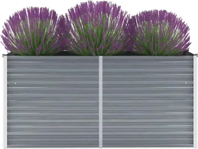 Produktbild von vidaXL Garten-Hochbeet Verzinkter Stahl 160x40x77 cm Grau