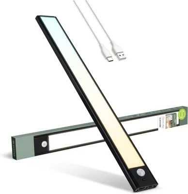 Produktbild von Unterbauleuchte - LED-Küchenbeleuchtung - Arbeitsplatzbeleuchtung - Integrierter Bewegungssensor - 40 cm - Schwarz