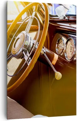 Produktbild von Bild auf Leinwand - Leinwandbild - Einteilig - Auto Retro Vintage - 80x120cm - Wand Bild - Wanddeko - Wandbilder - Leinwanddruck - Wanddekoration - Leinwand bilder - Wandbild - PA80x120-4939
