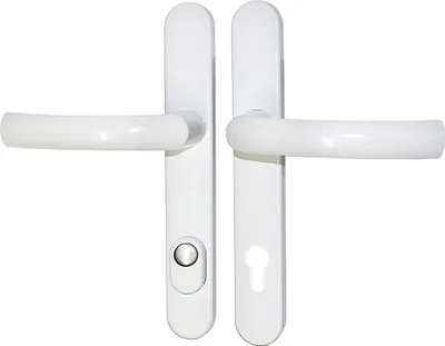 Produktbild von Schmalrahmen Türbeschlag SRG 2164 Weiss PZ 92mm Dr/Dr mit ZA Türklinke Türgriffe