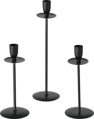 Obrázek produktu pro Sada kovových svícnů, CHESIL, 20, 26 a 30 cm