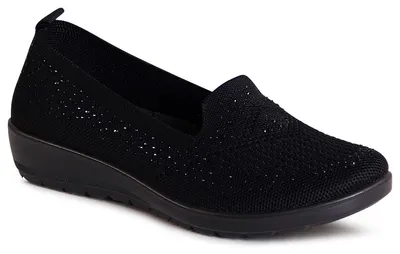 Produktbild von topschuhe24 3077 Damen Glitzer Halbschuhe Light Slipper, Farbe:Schwarz, Größe:38 EU