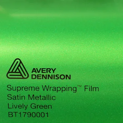 Produktbild von (27,40€/m²) Avery Dennison® Supreme Wrapping Film Satin Lively Green Metallic