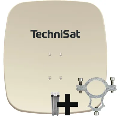 Produktbild von TechniSat SATMAN 65 PLUS | Sat-Antenne inkl. Halteschelle und Halterung | rot