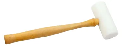 Teflon-Sieradenhamer 44x98 mm Kopf, Holzgriff