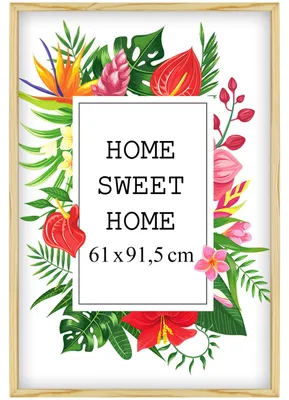 Produktbild von MG Design Natural Bilderrahmen 61 x 91,5 cm - Aus echtem Holz mit Acrylglas, zum Aufhängen & Aufstellen, für Fotos, Poster & Puzzle