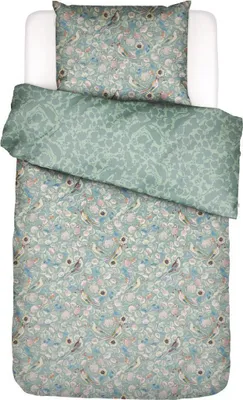 Produktbild von Essenza Satin-Bettwäsche-Garnitur  Aleste Farbe Surf green Größe 155x220+80x80