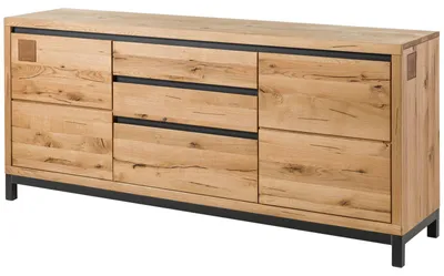 Immagine prodotto di MASSIVMOEBEL24 | credenza in legno di Quercia Selvatica 190x45x85 quercia naturale oliato VILLANDERS #151