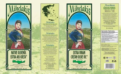 Produktbild von Mihelakis 04067 Natives Olivenöl Extra 3,0 Liter Dose von Kolympari Kreta