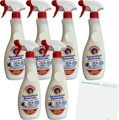 Produktbild von 12 x CHANTE CLAIR Sgrassatore Spray Marsiglia – Fettlöser Universal Marsiglia 600ml Sprühflasche