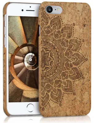 Produktbild von kwmobile Hülle kompatibel mit Apple iPhone SE (2022) / iPhone SE (2020) / iPhone 8 / iPhone 7 - Kork Handyhülle - Handy Case Cover Schutzhülle