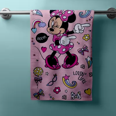 Produktbild von Disney Minnie Mouse Duschtuch Strandtuch Badetuch  70 x 140 cm