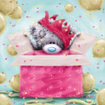 Image de Carte d'anniversaire ourson Carte cadeau 152X152