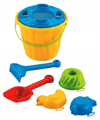 Produktbild von Marioinex Sandspielzeug Set „Kaja“ – Eimer Mit Zubehör, 7-Teilig
