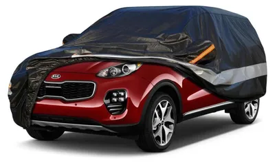 Produktbild von Autoabdeckung 10 Schichten Wasserdicht Atmungsaktiv Schwarz für Kia Sportage (2004-2023)