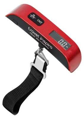 Obrázek produktu pro Příslušenství pro kufr, váha na zavazadla, cestovní váha na kufr s kapacitou 50 kg, převod jednotek, přenosná digitální cestovní váha s LCD displejem, určená k