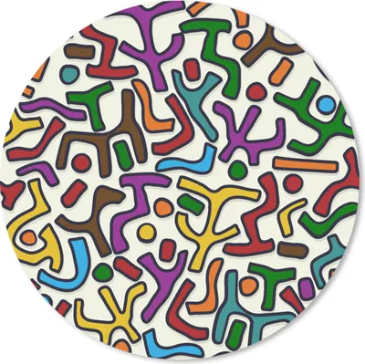 Produktbild von MuchoWow® Mauspad Mousepad Abstrakt - Muster - Afrika 20x20 cm - Mousepads - Maus Mat - Pad - Mausunterlage - Schreibtischmatte