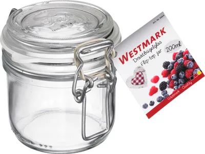 Produktbild von Drahtbügelglas 200 ml mit Gummiring