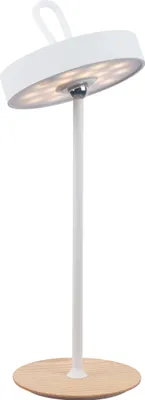Produktbild von Näve Leuchten LED Tischleuchte ELLI mit LED Platine dimmbar LED Tischleuchte ELLI mit LED Platine dimmbar Tischleuchten - LED-Akku-Tischleuchte "ELLI" frost almond, Tischlampe für den Außenbereich im Modern Style aus Metall, Kunststoff und Naturmaterial in beige, 36 cm hoch, Ø 13 cm, LED Platine – dimmbar – Berührungssensor – Akkubetrieb