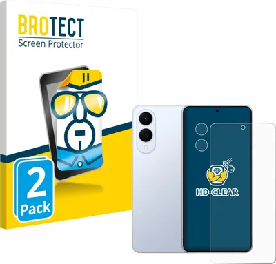 Produktbild von 2x Für Samsung Galaxy S25 Edge (Display+Kamera) Schutzfolie BROTECT Displayschutz Display Schutz Folie Klar Transparent
