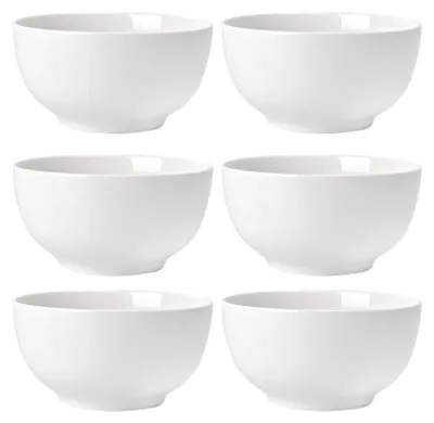Produktbild von Set mit 6 Porzellan-Frühstücksschalen, 500 ml Fassungsvermögen