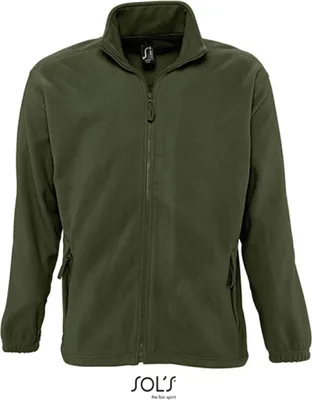 Produktbild von SOLs 55000 | Fleecejacket North / Herren Jacke bis 5XL - Farbe: Army - Größe: 4XL