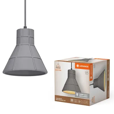 Immagine prodotto di Ledvance Lampada da soffitto a sospensione Decor Concrete Bim Grigio scuro E27