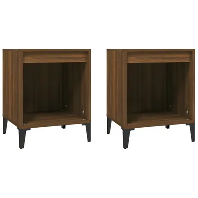Produktbild von Nachttische 2 Stk. Braun Eichen-Optik 40x35x50 cm