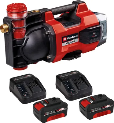 Produktbild von EINHELL Akku-Gartenpumpe Aquinna 36/38 F LED + 2x Starterset