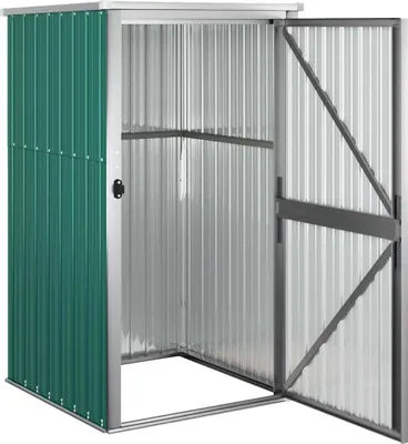 Produktbild von vidaXL Gerätehaus Grün 88x89x161 cm Verzinkter Stahl