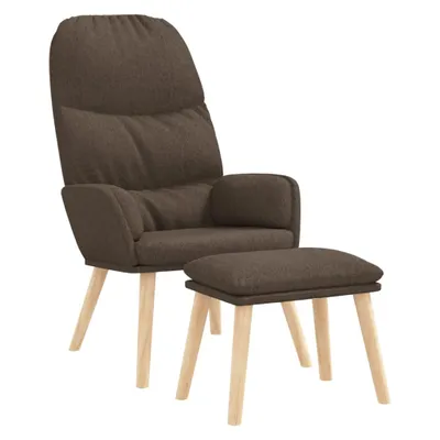 Obrázok produktu pre vidaXL Relax Kreslo s taburetkou Taupe Fabric