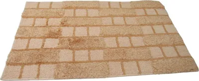 Produktbild von Sanwood Badematte Badteppich Badvorleger Duschvorleger Badezimmerteppich 70x120 cm Dalia Sand