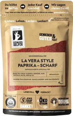 Produktbild von Paprika Gewürz La Vera Style, scharf, gemahlen, Paprikapulver scharf zum Kochen und Braten, 50g