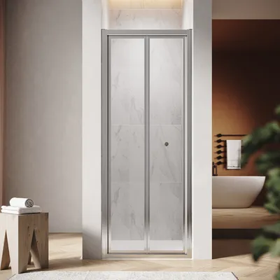 Zdjęcie produktu dla SONNI drzwi wnękowe składane 86x185cm drzwi obrotowe składane drzwi wahadłowe kabina prysznicowa ścianka prysznicowa
