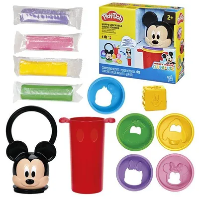 Immagine prodotto di Play-Doh Disney Junior Stacking Shapes, Mickey Mouse Modeling Clay Set, Creative Activities, Ages 2+