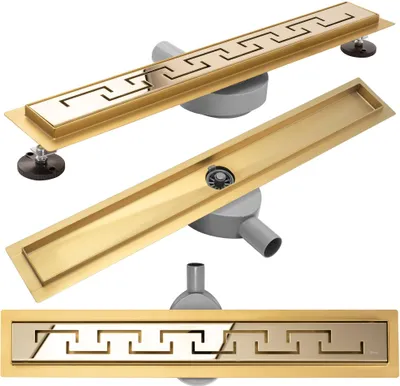 Produktbild von Rea Duschrinne Greek PRO MIRROR GOLD 80