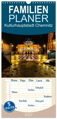 Produktbild von Familienplaner 2027 - Kulturhauptstadt Chemnitz mit 5 Spalten (Wandkalender, 21 x 45 cm) CALVENDO