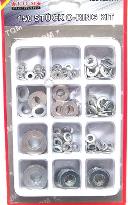 Produktbild von Unterlegscheiben - Sortiment, ca. 150 Stück, M4 - M 12 TQM