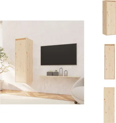 Immagine prodotto di vidaXL Armadio a muro 30x30x100 cm in legno di pino massiccio - Mensole a muro