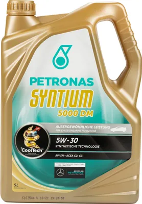 Produktbild von Petronas Syntium 5000 DM Motoröl Öl 5W30 5 Liter C3/C2 SN MB 229.52/51 Dexos 2