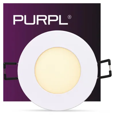 Produktbild von LED Einbaustrahler | 3W | Ø85mm | Warmweiß 3000K | IP40 | Rund | Weiß