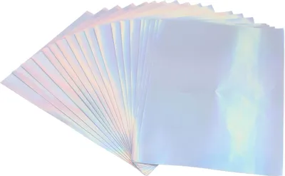 Obrázok produktu pre 20 hárkov A4 s potlačou holografických nálepiek vodotesný rýchloschnúci papier odolný voči poškriabaniu laserom pre atramentové tlačiarne