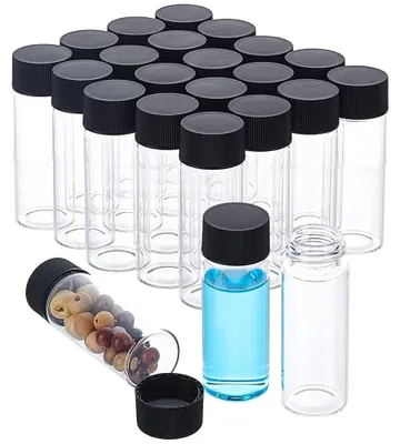 Immagine prodotto di Solidchoice - 30 flaconi di vetro trasparenti da 30 ml con tappi a vite