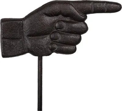 Obrázok produktu pre Clayre & Eef Garden Spieá Hand 18x88 cm Brown Metal