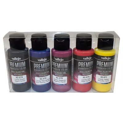 Produktbild von Vallejo 62.104, 60 ml, Schwarz, Blau, Magenta, Rot, Gelb, Flasche
