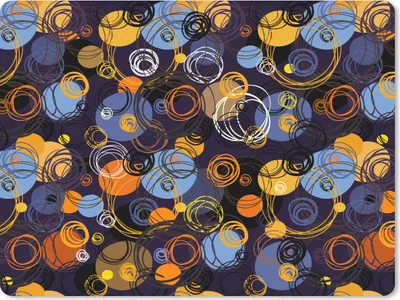 Produktbild von MuchoWow® Mauspad Mousepad Muster - Abstrakt - Ringe 23x19 cm - Mousepads - Maus Mat - Pad - Mausunterlage - Schreibtischunterlage - Mauspad