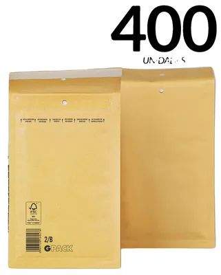 Obrázok produktu pre Obálky s vzduchovou výplňou, vnútorná vzduchová výplň, odolný materiál KRAFT, 400 kusov – 2-B (140 × 225 mm)